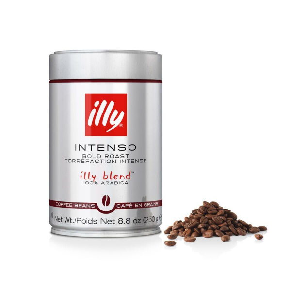 illy whole bean intenso dark bold roast coffee beans