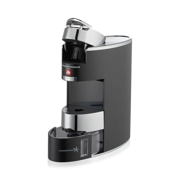 illy Malaysia X9 Coffee Machine for Home Silver & Black - Capsule Coffee Italian Design Side view