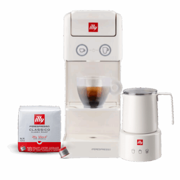 MACHINE SUBSCRIPTION: Y3.3 & Frother Set - White