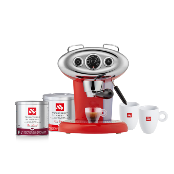 Luxury Starter Pack: X7.1 iperEspresso Machine - Red