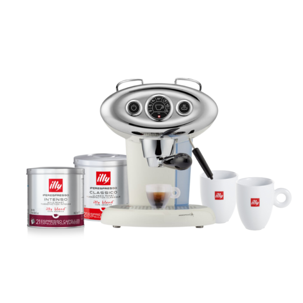 Luxury Starter Pack: X7.1 iperEspresso Machine - White