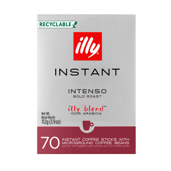 illy Instant Coffee Sticks 1.6g 70s - Intenso Pack of 12